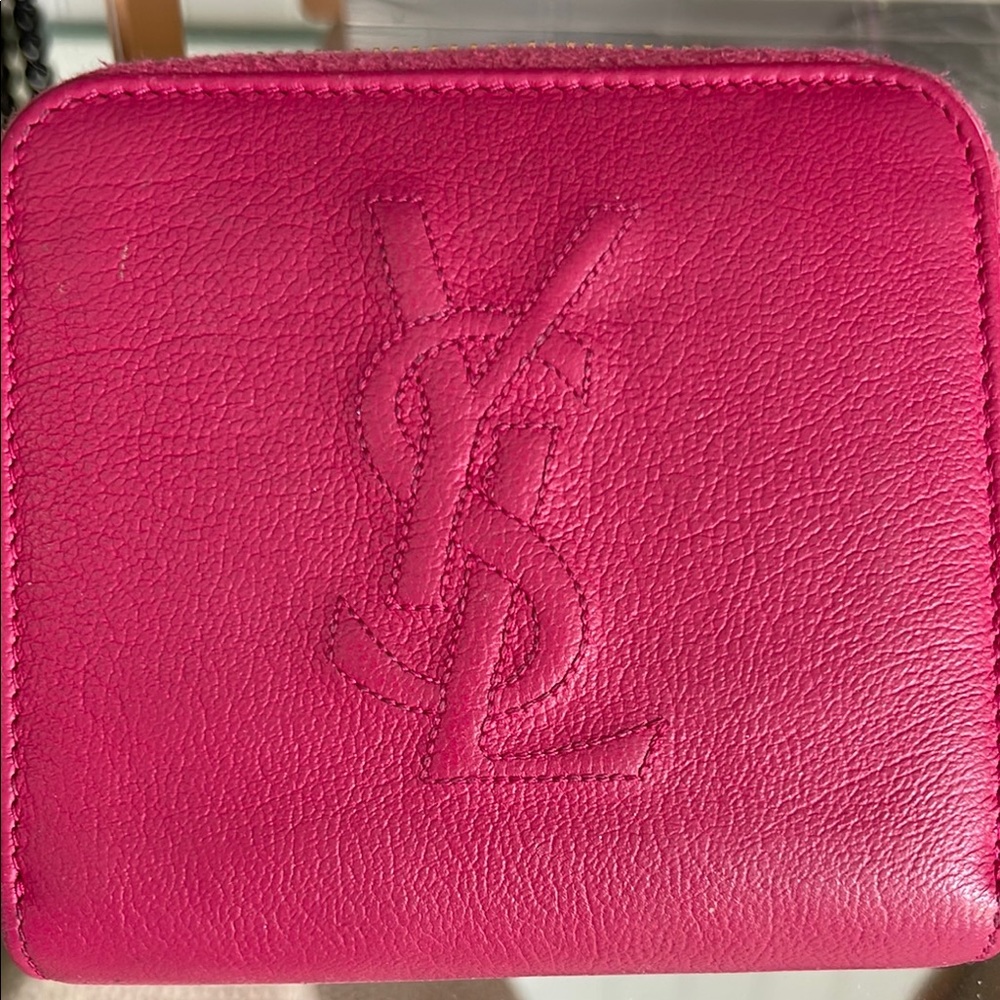 Yves Saint Laurent Pink Leather Wallet - Picture 5 of 5